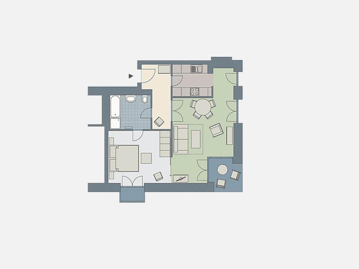 Kaiservillen Heringsdorf - Ferienwohnung Mit 1 Schlafzimmer Und Terrasse D201 Экстерьер фото